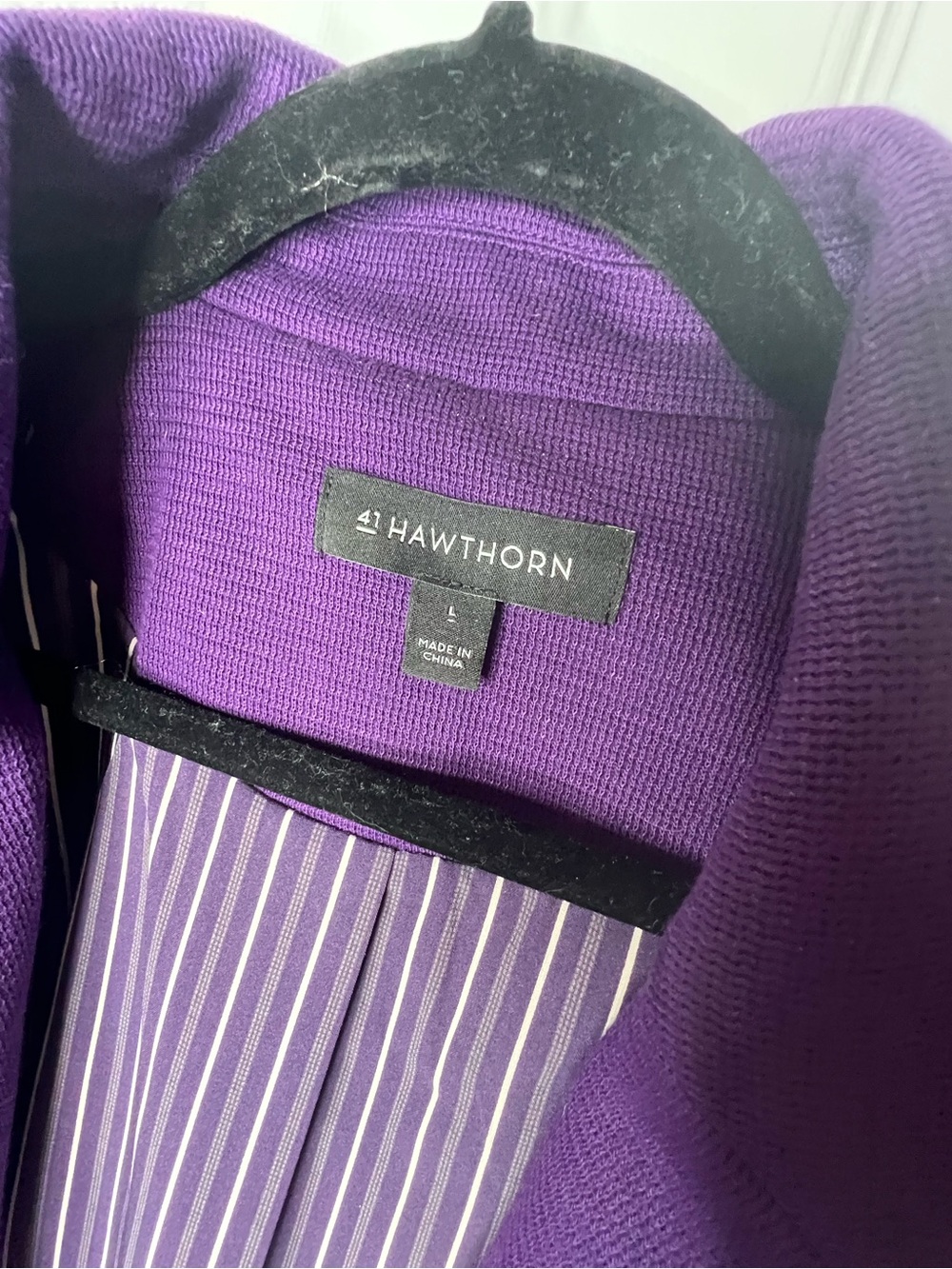 41 Hawthorn Purple Natalie Knit Tailored Blazer - Picture 4 of 12